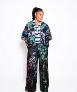 Emerald Eclipse Adire Luxe Set