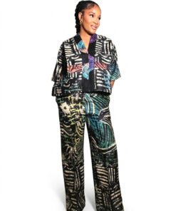 Alternative view of Emerald Dynasty Adire Luxe Set