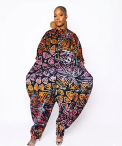 Sunset Mosaic Adire Jumpsuit