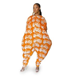 Sunset Safari Adire Jumpsuit